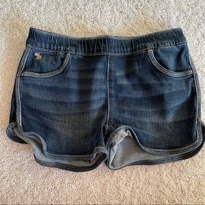 Denim pull on shorts